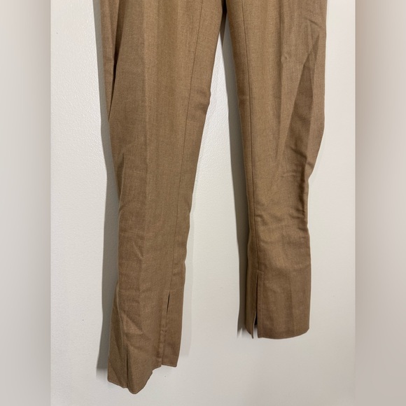 Manila Grace Women’s Tan Pants with Tulip Ankle Size 42 NWOT Wool / Viscose - Picture 3 of 11